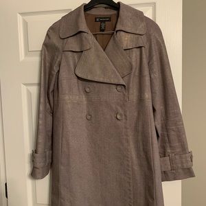 INC taupe/metallic jacket/coat.
